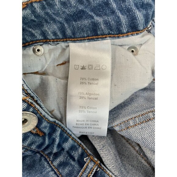 B.O.G Collective Distressed Denim Shortie Shorts Size 28 - Picture 5 of 7